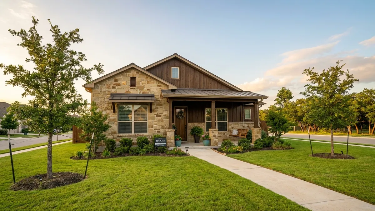 A professional real estate photograph for: First-Time Home Buyer Guide for Cedar Park, Texas: 2026 Market Insights. Discover Cedar Park's stable real estate market, affordable neighborhoods, and expert tips for first