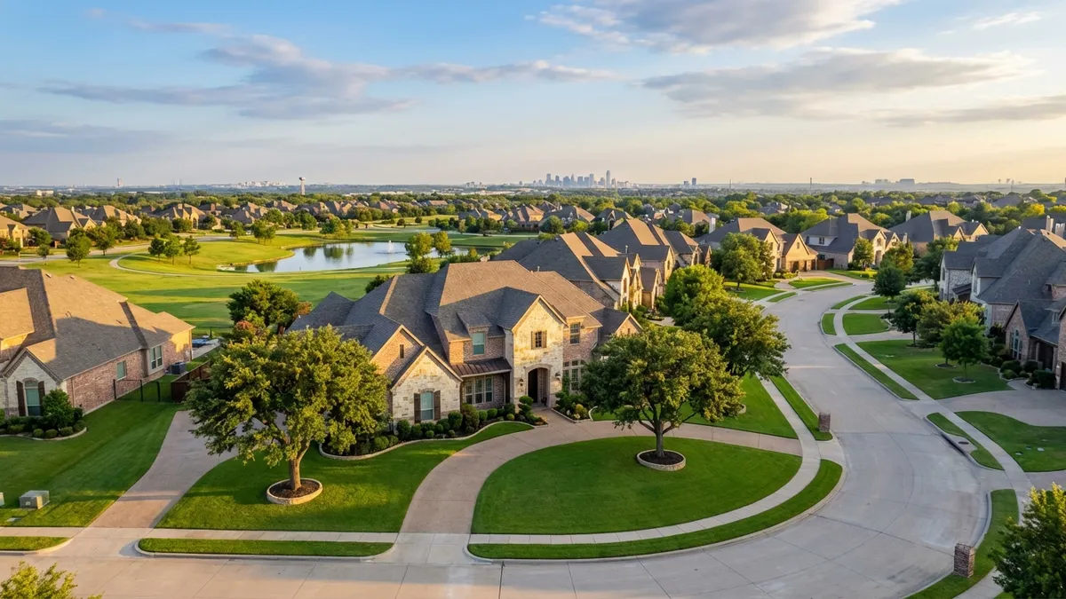 A professional real estate photograph for: Top 10 Things to Know Before Moving to Plano, Texas in 2026. Planning a move to Plano, Texas? Discover the 10 critical insights about Plano's 2026 housing market